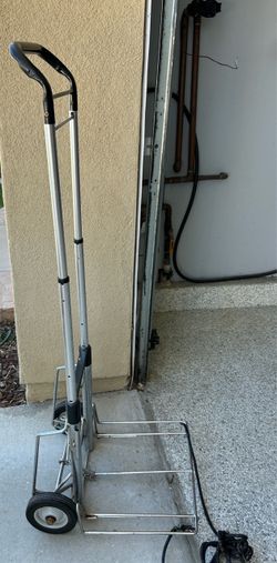 Folding hand truck dolly cart, extensible