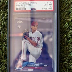 2018 Topps Chrome Shohei Ohtani Rookie Card