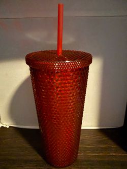 Red Studded Cold Drink Cup