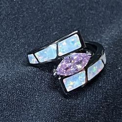 Opal Amethyst Ring