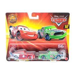 NEW 2025 Disney Pixar Cars Race And Rescue Lightning McQueen Chick Hicks 2-Pack