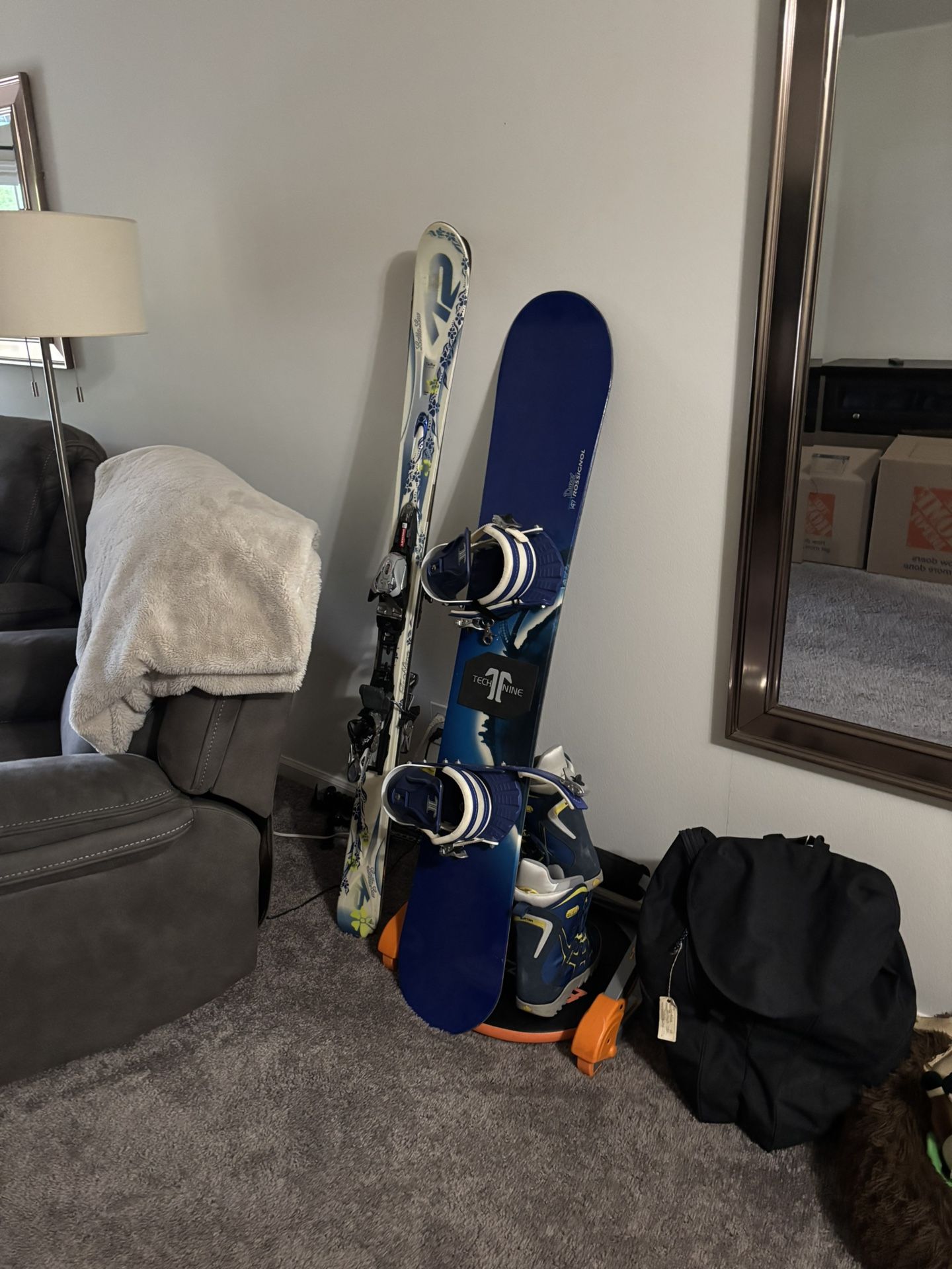 Skis And Snowboard