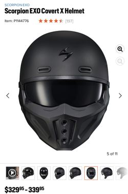Scorpion EXO Covert X helmet motorcycle With 2 More Helmets