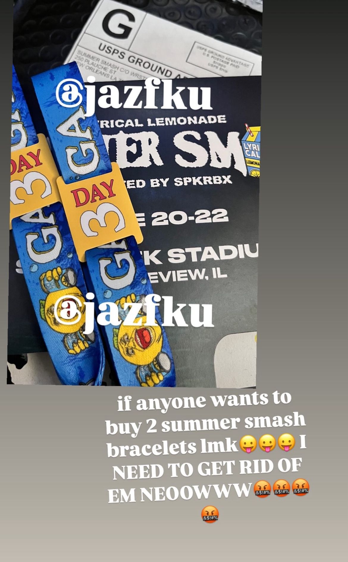 3 Day Summer Smash Bracelets (Date Are June 20-21-22)