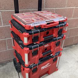 Milwaukee Pack Out Tool Boxes 4 PCs.