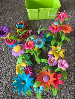 Flower garden building toy