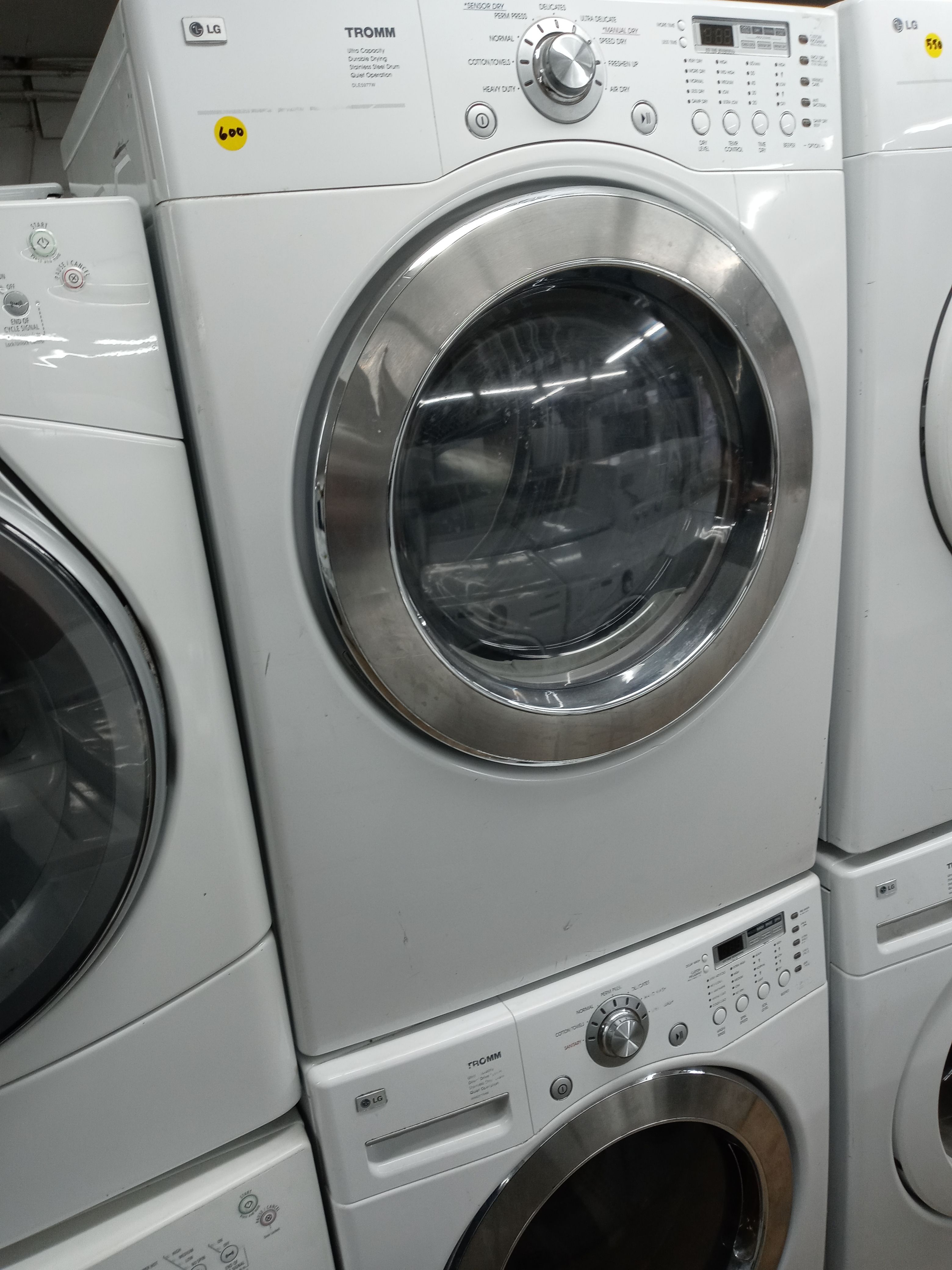 LG Tromm stackable front load washer and dryer set - Free delivery