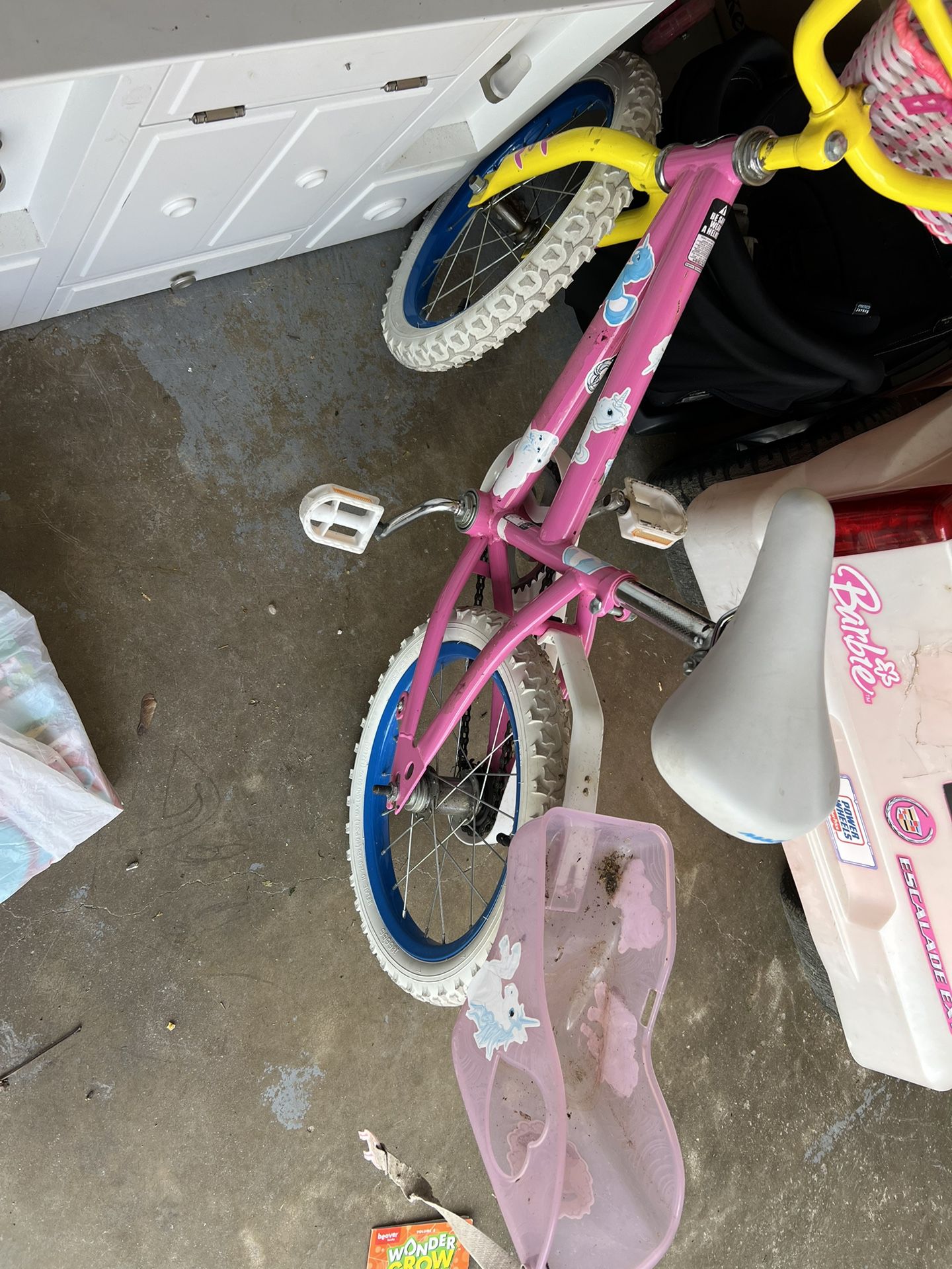 16 Inch Girls Bike With Baby Carrier (can Be Removed)