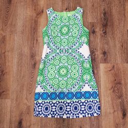 London Times beautiful bright green dress sz 4