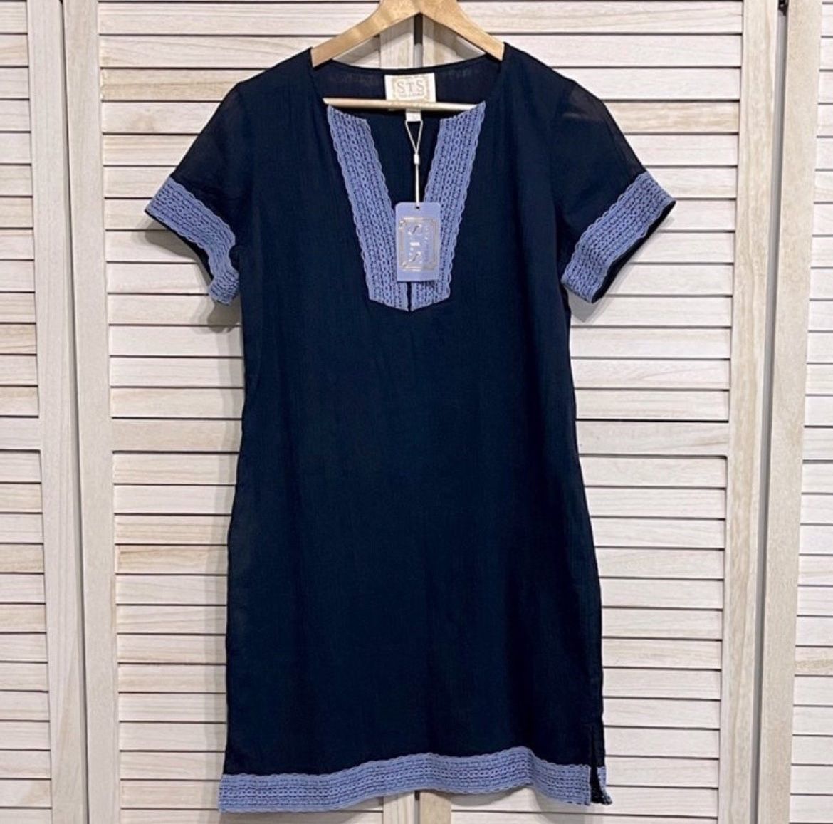 NWT Sail to Sable Navy Summer Tunic Dress Size XS PRICE FIRM