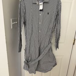 Ralph Lauren Shirt Dress Size 14 New With Tag