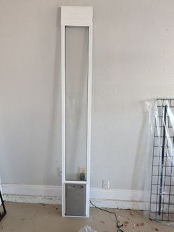 Dog door for small dogs or cats (sliding glass)