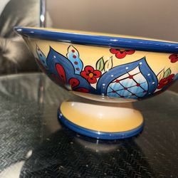 11” TABLETOPS LIFESTYLES TOLUCA PEDESTAL CENTERPIECE BOWL