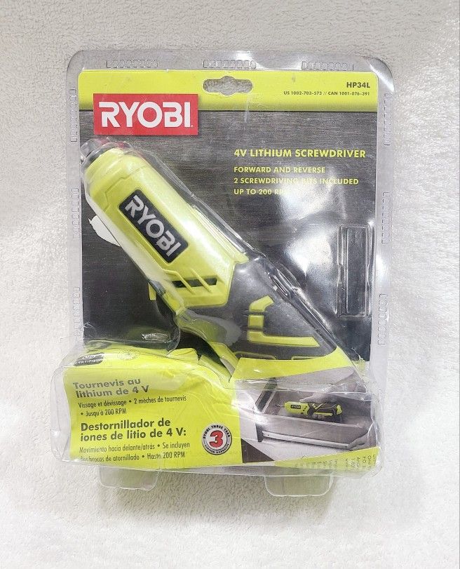 Ryobi HP34L 4V Lithium Screwdriver with Charger - Open Box Never Used No Bits