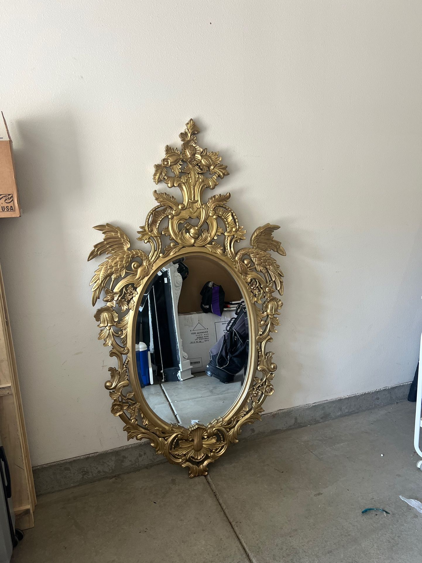 Gold vintage french mirror