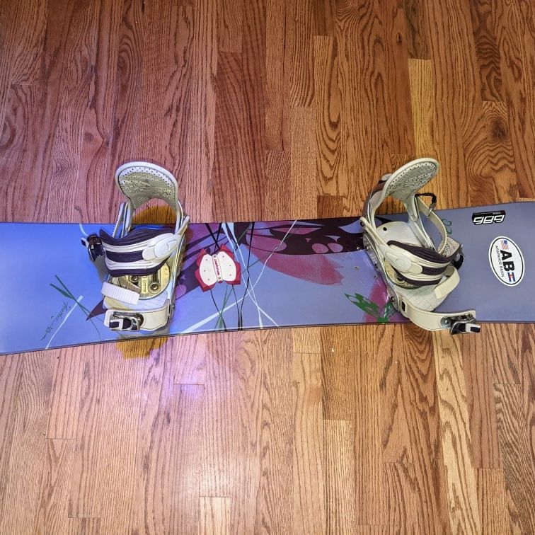 burton 43 snowboard Burton Feather 43 Snowboard With Bindings for Sale in Aurora, CO