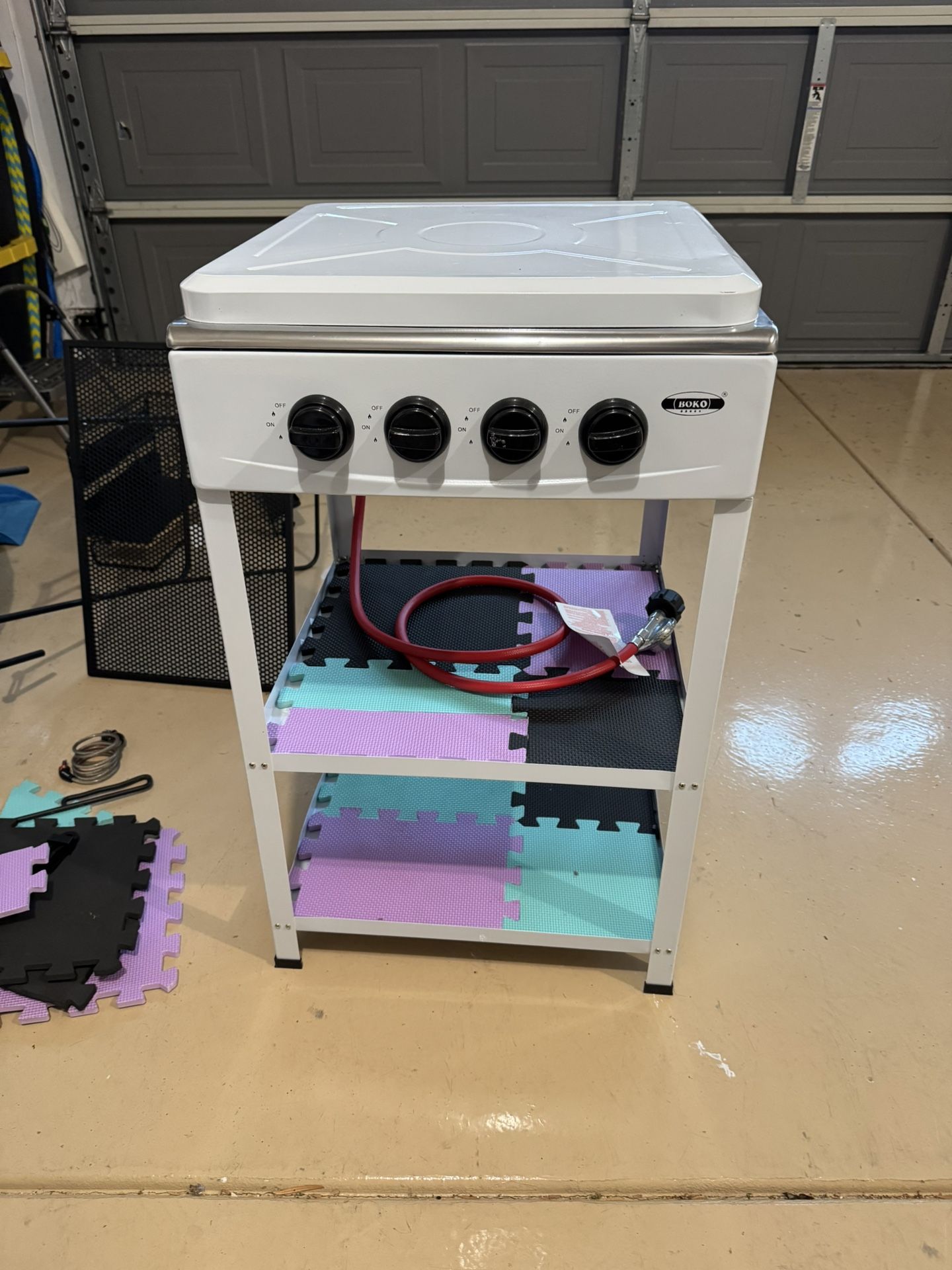 White Outdoor Stove