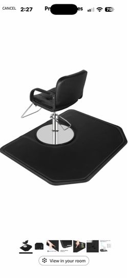 New in box OmySalon 4'x5' - 1/2'' Thick Salon Anti Fatigue Mat for Hairstylist Standing, Barber Floor Matt with Circle Cut Out for Styling Chair, Hair