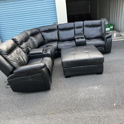 Power Reclining Sectional Couch