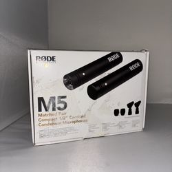 RODE M5 Matched Pair Compact 1/2” Cardioid Condenser Microphone 