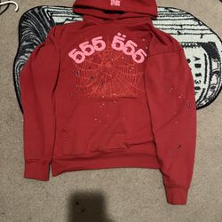 Sp5der Hoodie Red 555
