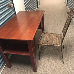 Red Wooden Desk 