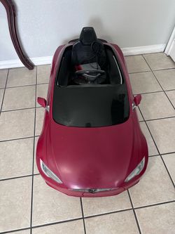 Tesla Red Car for Kids