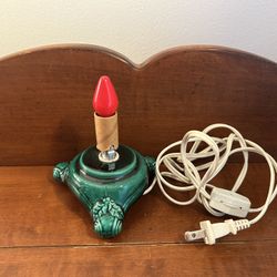 Vintage Ceramic Christmas Tree Base Only - 2.25” diameter - 4.5” long x 5” tall - works