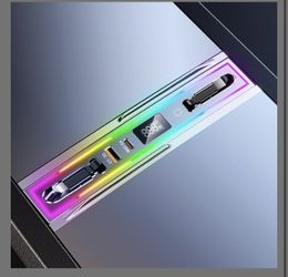 Tesla USB Hub For Model 3 Highland 2024-2025 & Model Y Juniper With RGB Ambient Light, 4-Port Docking Station