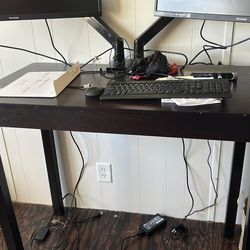 Bar height table with two matching barstools