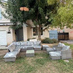 Huge Patio Furniture Set Brand New High Quality Deep Seating Cushions Brand New High Quality Patio Set 🆕🚎🚛🆕