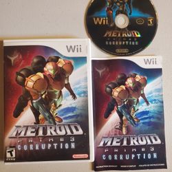 Metroid Prime Corruption Nintendo wii video game system