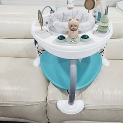 NEW!!! Ingenuity Spring & Sprout 2-in-1 Baby Activity Center Jumper and Table with Infant Toys - Ages 6 Months +, First Forest