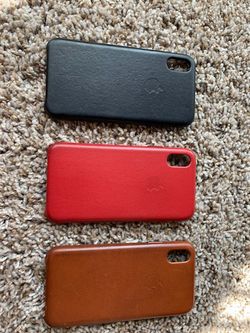 iPhone X leather cases