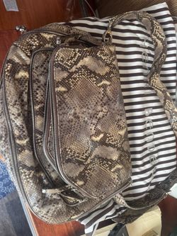Henri Bendel Large Snake Skin Handbag – Excellent Condition – $150 OBO