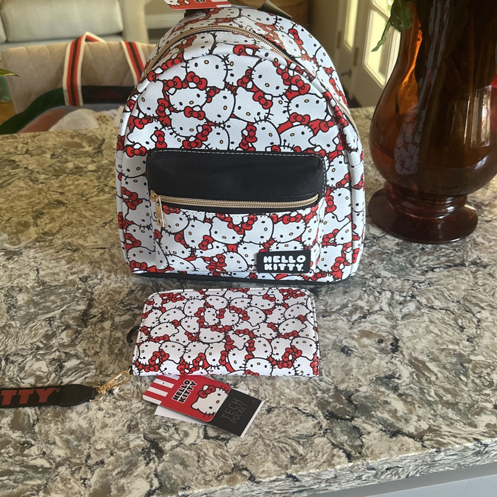 Hello Kitty Backpack And wallet