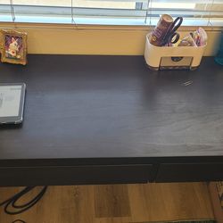 Ikea Micke black desk open box