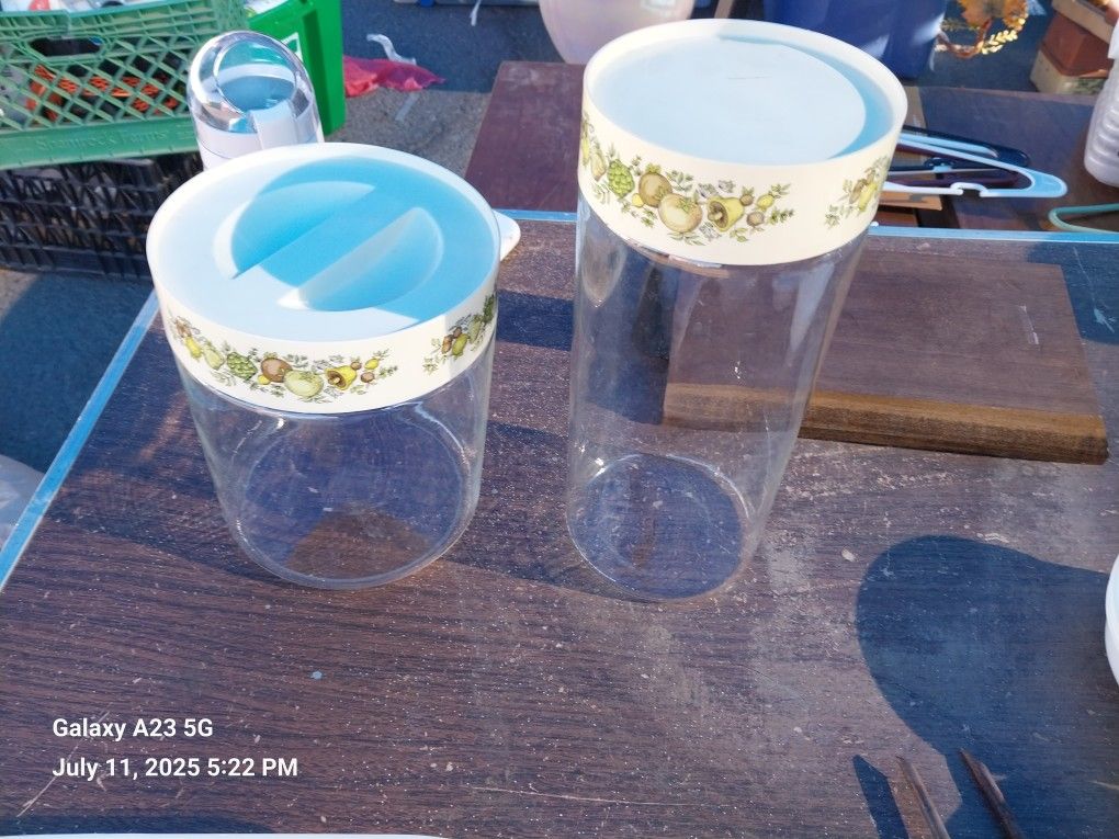Pyrex See N Store Canisters From The Spice Of Life Collection