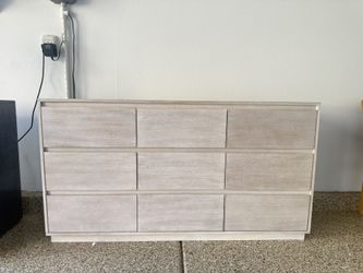 Whitewashed/Distressed Wooden Dresser