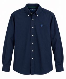 Ralph Lauren Men’s Navy Blue Long Sleeve Button-Up Shirt