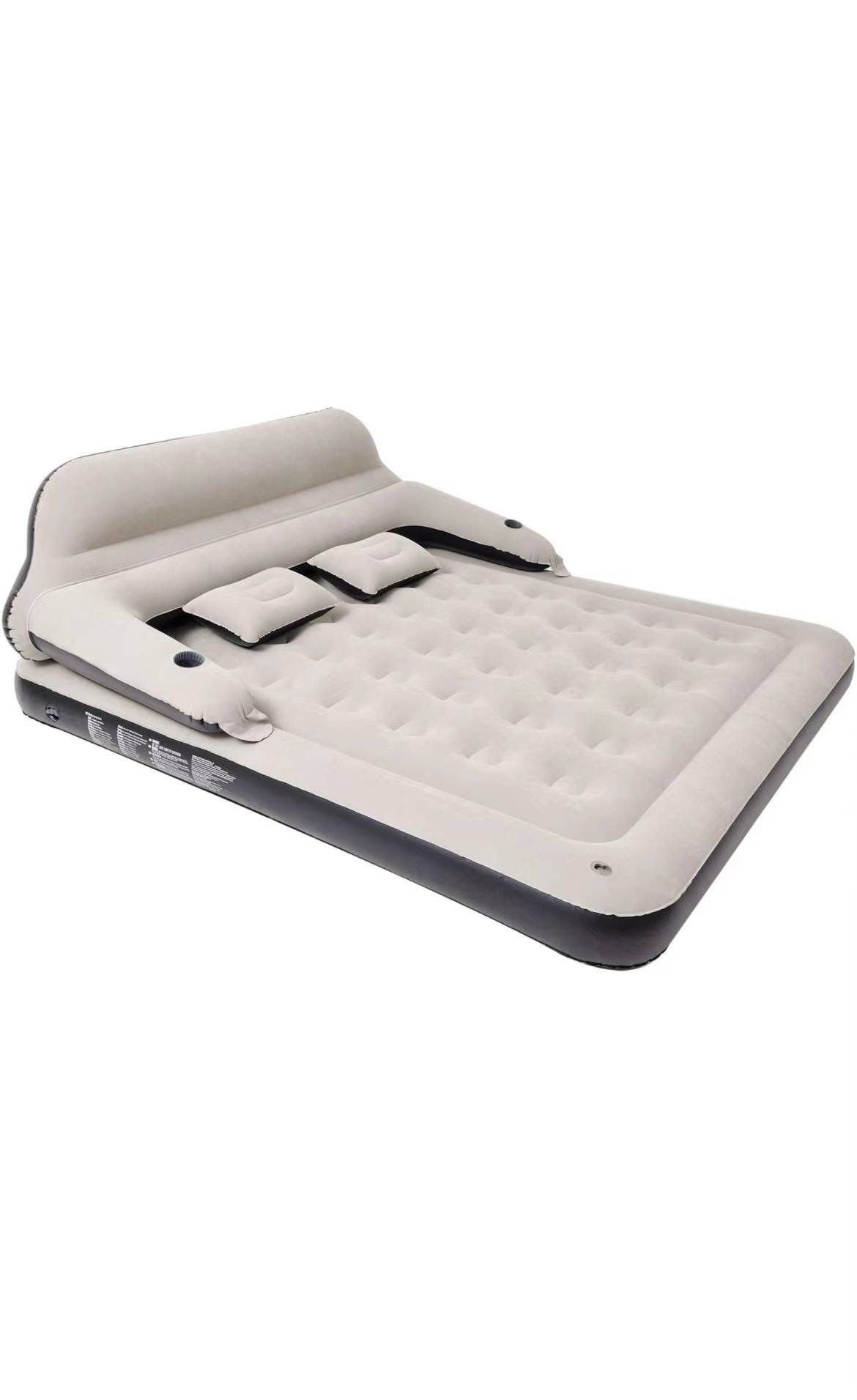 King Size Air Mattress Inflatable Bed with Headboard and Pillows,Blow Up Couch Sofabed