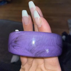 Purple Bangle Bracelet 