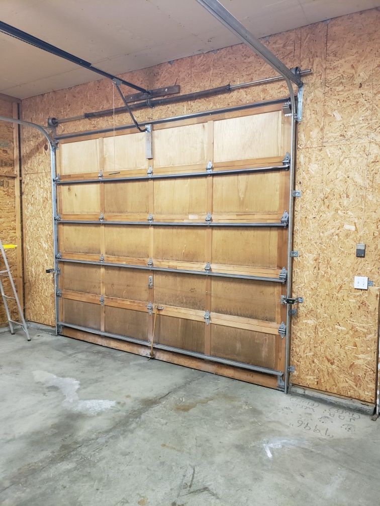 Wood 12x10 garage door