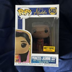 Funko Pop Aladdin PRINCESS JASMINE,  Desert Moon,  Hot Topic exclusive