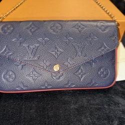 Authentic Marine Blue Louis Vuitton Bag 