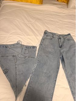 Fashion Nova stretch denim set (L)