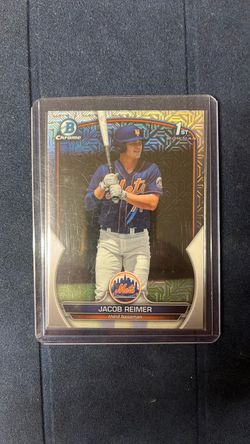 Jacob Reimer Bowman Chrome 1st Mets Baseball Card