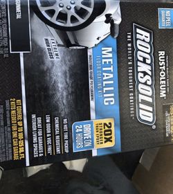 Rocksolid metallic floor coating kit gunmetal