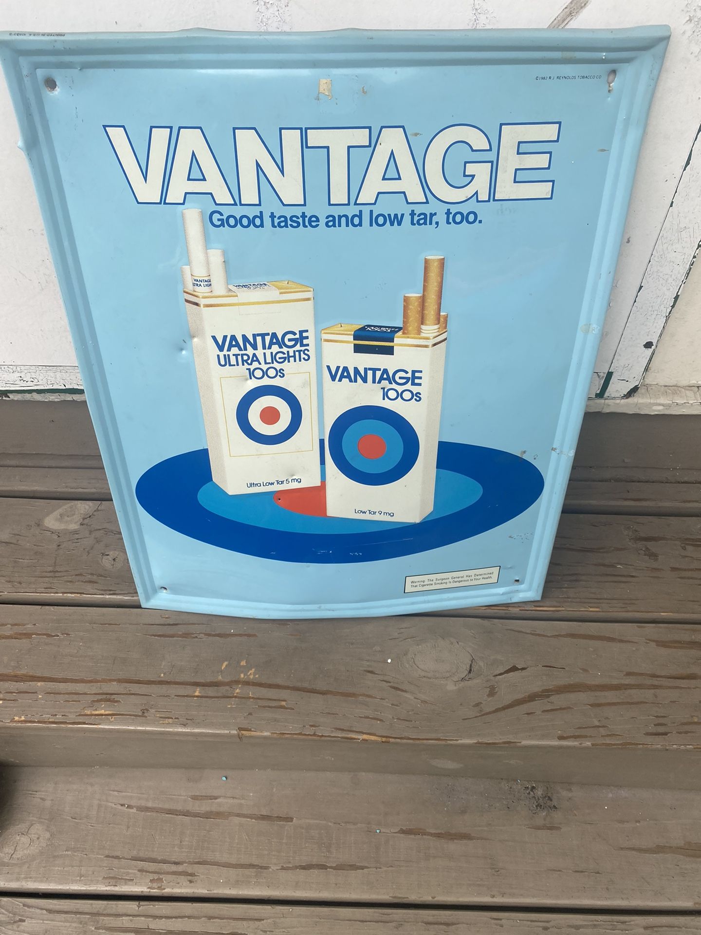 Old Vintage Cigarette Sign