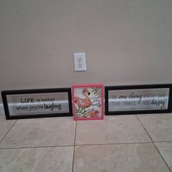 3 Set Of Inspiration Wall Art 